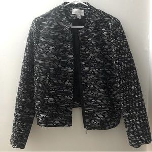 H&M Zip front tweed jacket